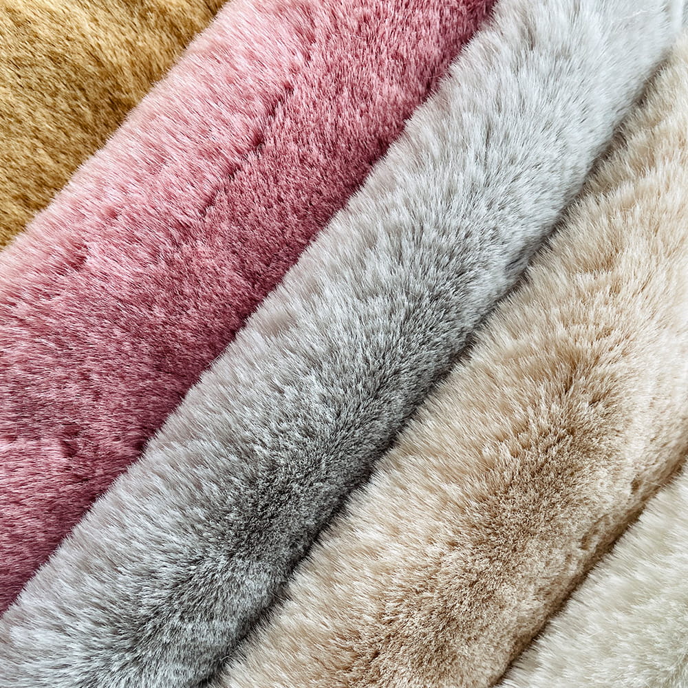 Solid Rabbit Fur Fabric